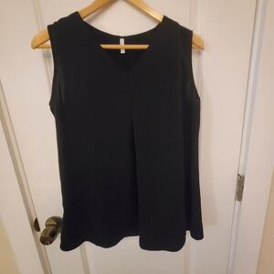 Vintage America Black V-Neck Blouse